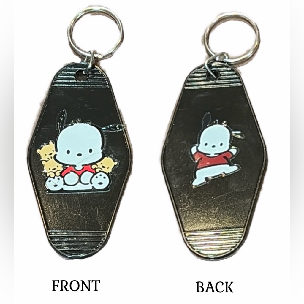 CustomMade Retro MotelStyle Keychain Pochacco Design